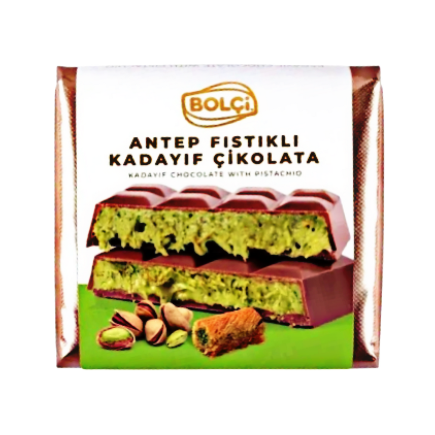 Bolci Milk Chocolate Pistazien & Kadayif 100g