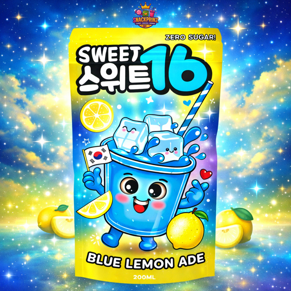 Sweet16 Blue Lemon Ade (Zero Sugar) 200ml