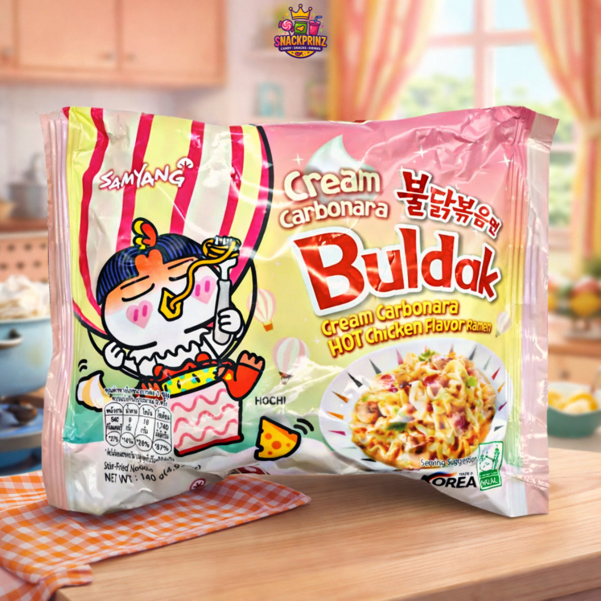 Samyang Buldak Cream Carbonara Hot Chicken Flavor Ramen 140g - MHD: 29.12.2025