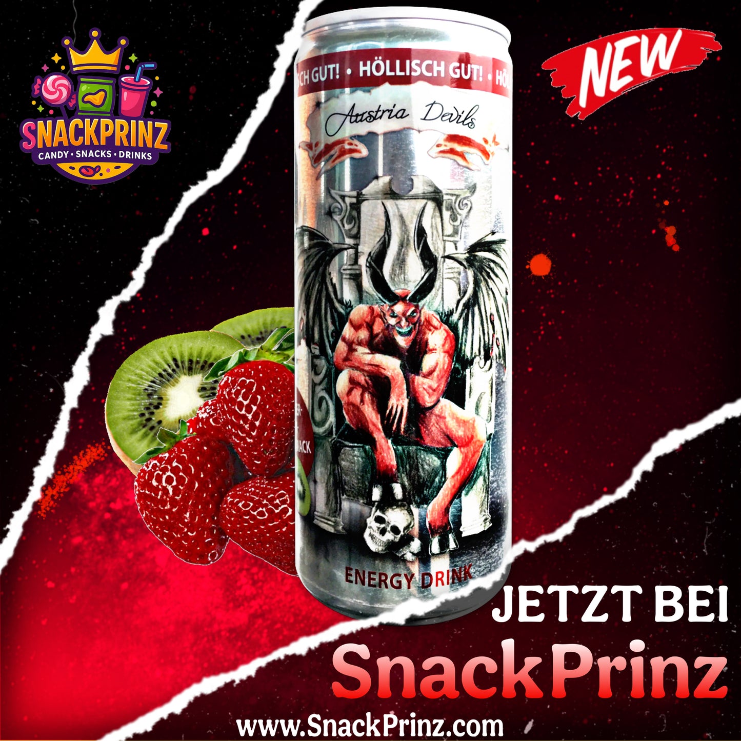 Austria Devils Erdbeer Kiwi Energy Drink 250ml
