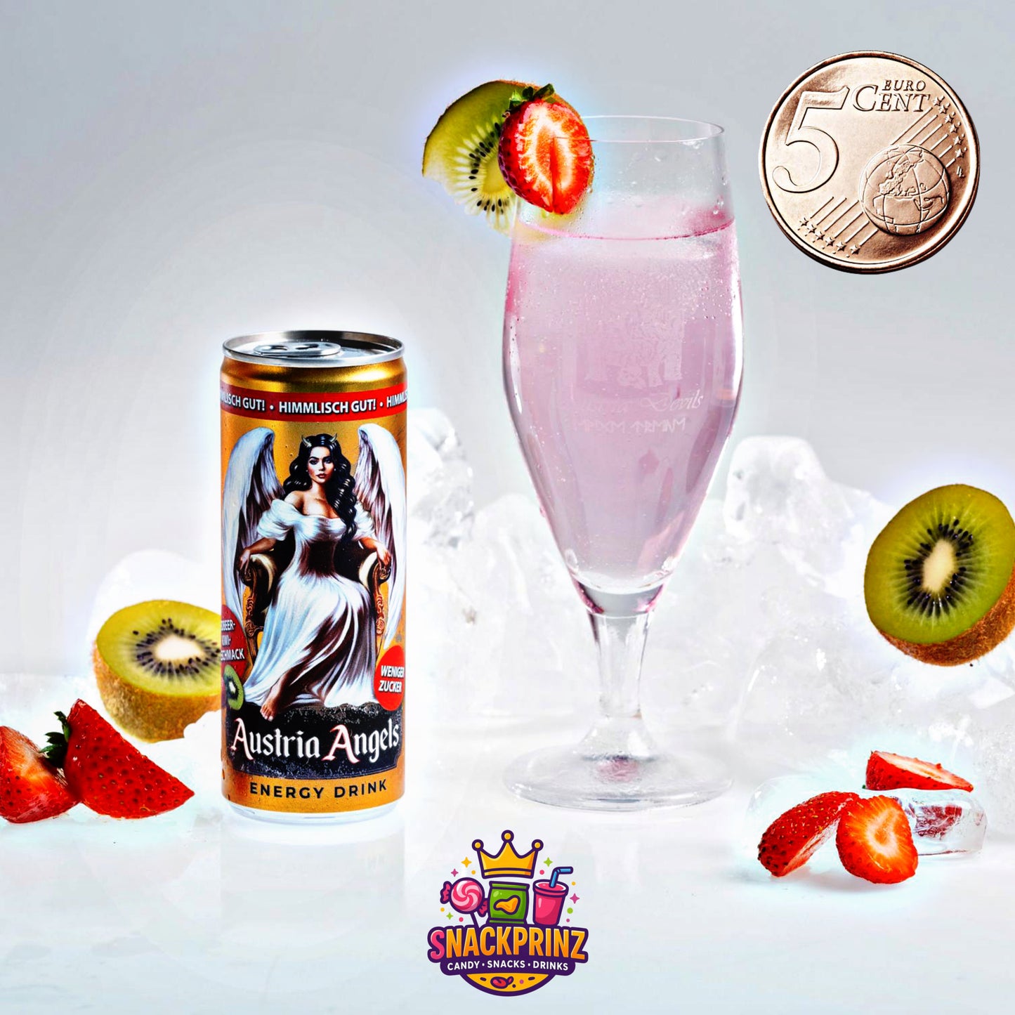Austria Angels Erdbeer-Kiwi Energy für nur 5 Cent (max. 1 je Bestellung)
