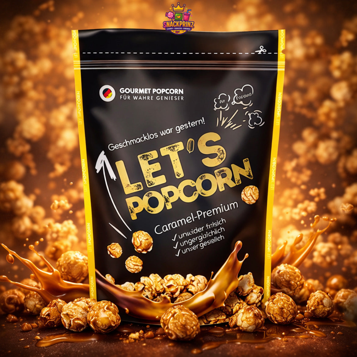 Let’s Popcorn Caramel Premium 80g - MHD: 01.12.2025