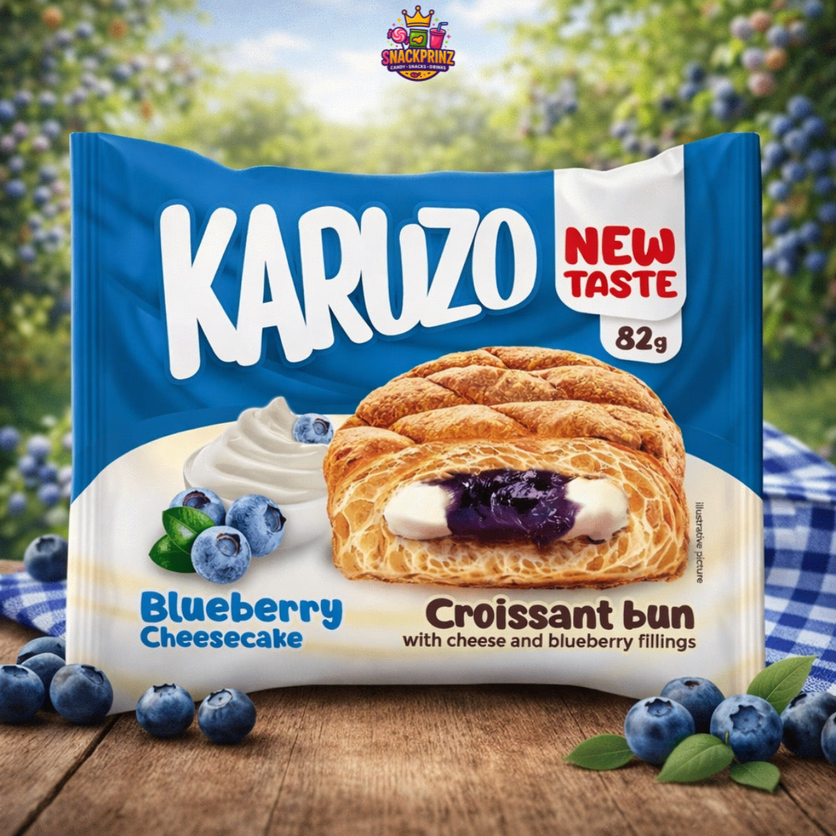 Karuzo Croissant Blueberry Cheesecake 82g