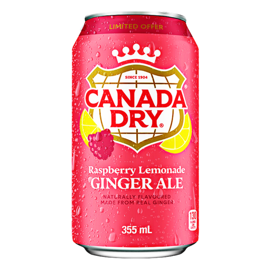 Canada Dry Raspberry Lemonade Ginger Ale USA 355ml