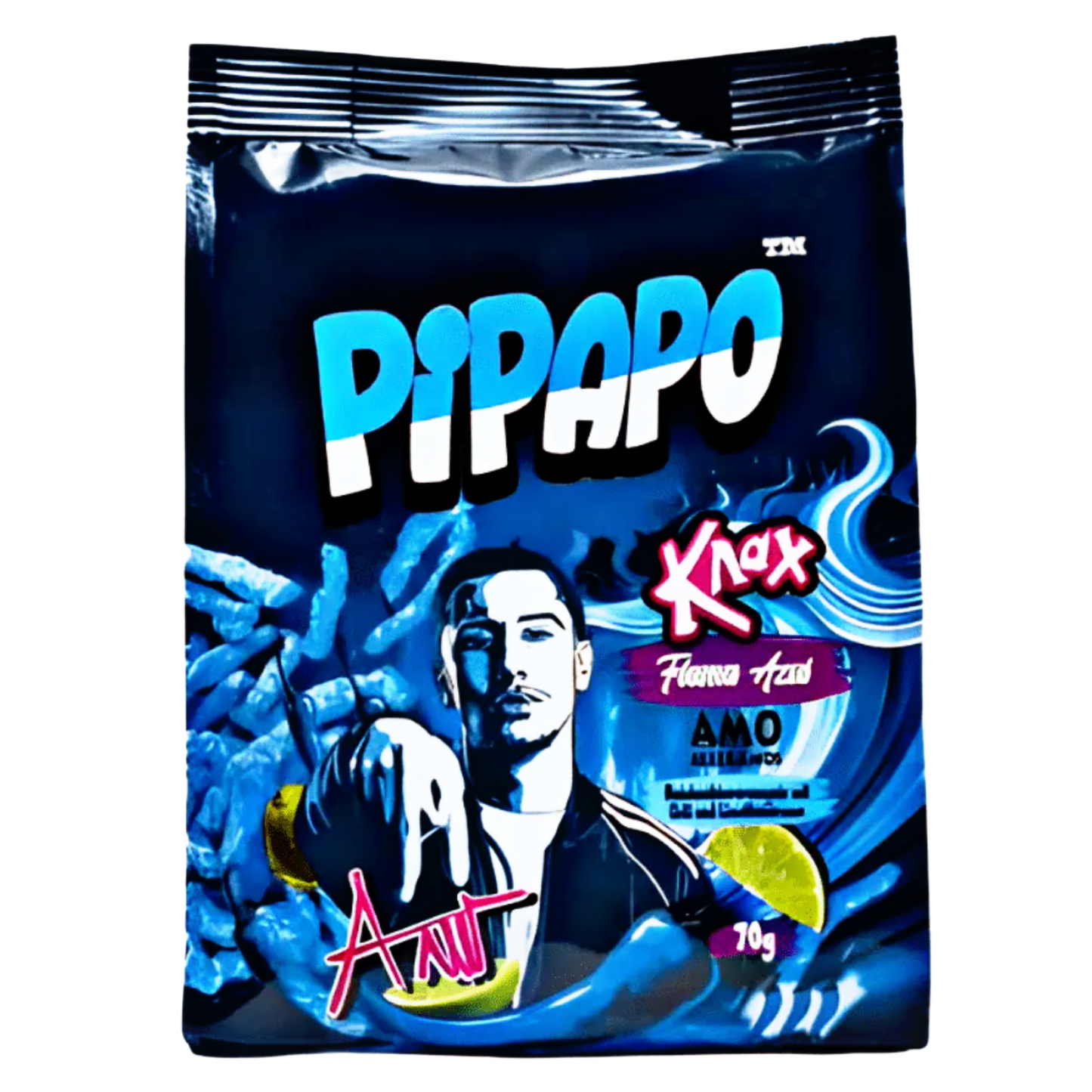 PIPAPO AMO Knax Chips Flama Azul 70g