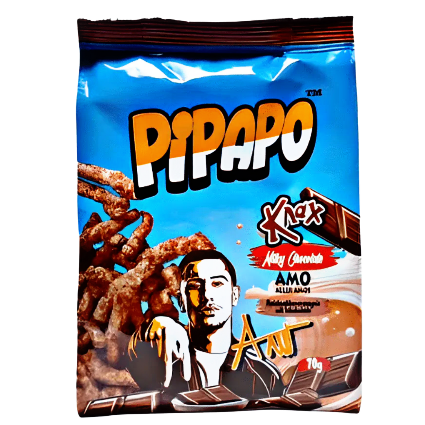 PIPAPO AMO Knax Chips Milky Chocolate 70g