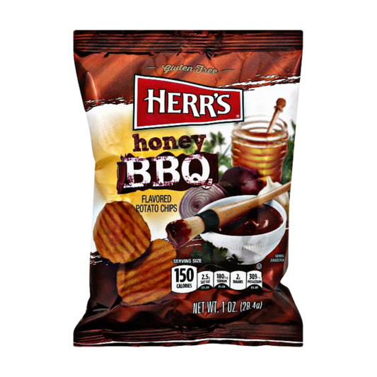 Herr's Honey BBQ Flavored Potato Chips Curls USA 28,4g