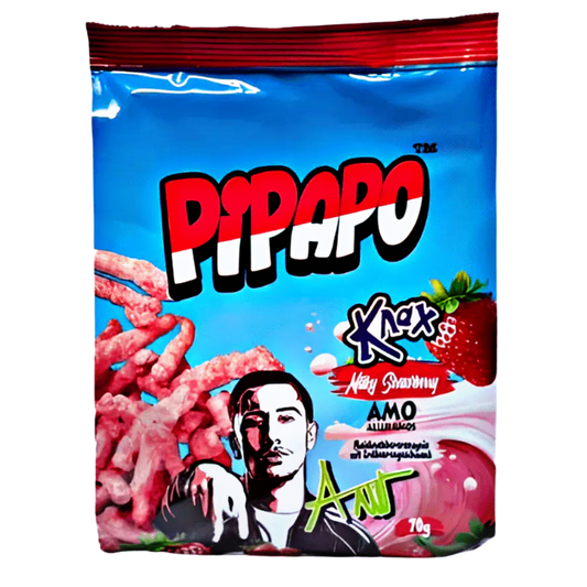 PIPAPO AMO Knax Chips Milky Strawberry 70g