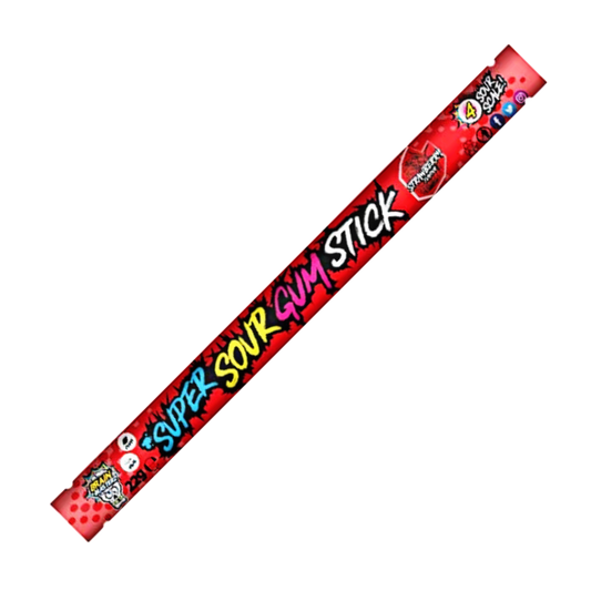 Brain Blasterz Sour Gum Stick Strawberry 22g