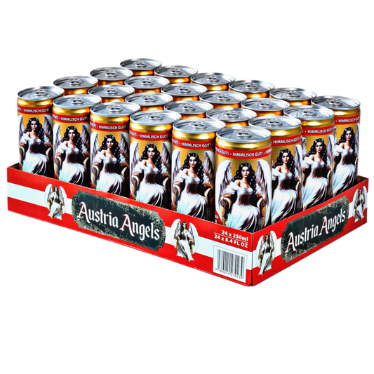 24er Tray Austria Angels Erdbeer Kiwi Energy Drink mit weniger Zucker 250ml
