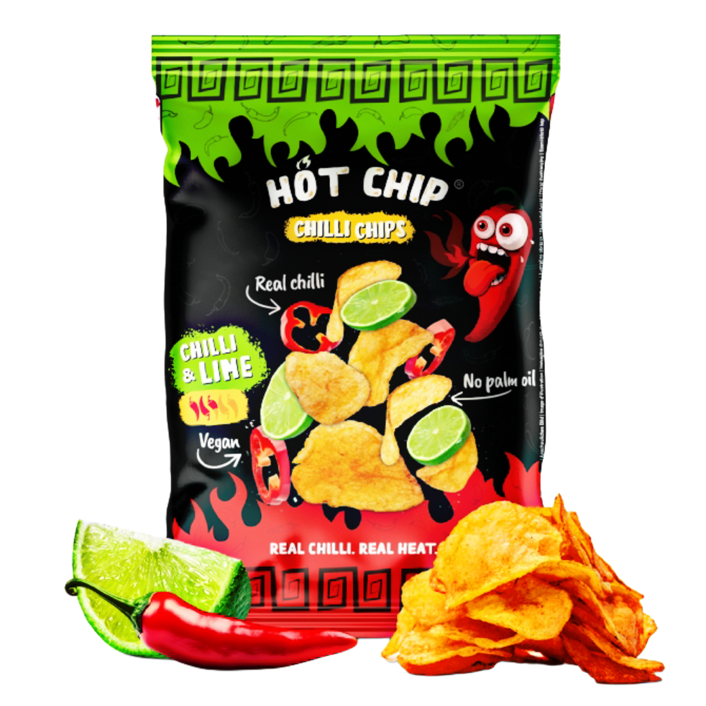 Hot Chip Chilli & Lime Chips 80g