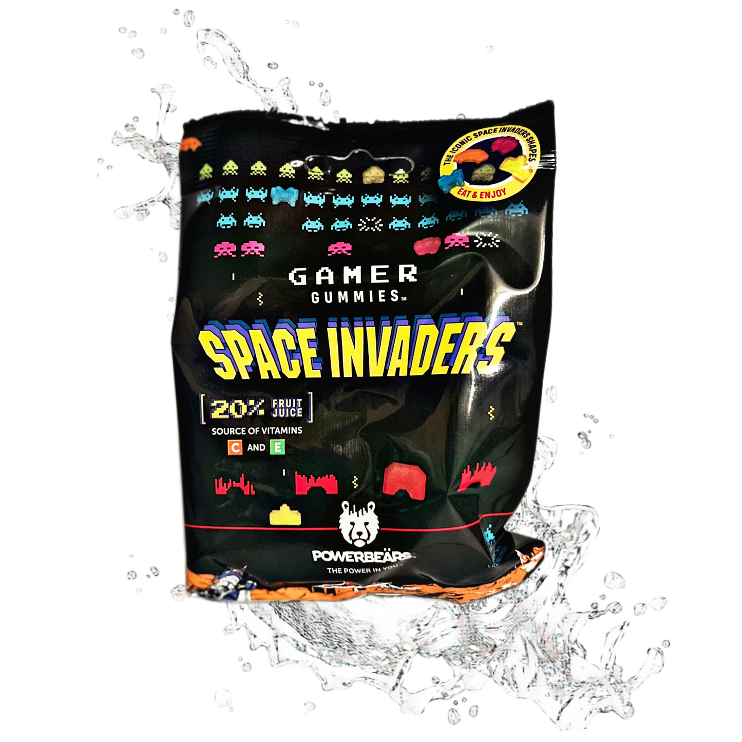 Powerbears Gamer Gummies Space Invaders 50g