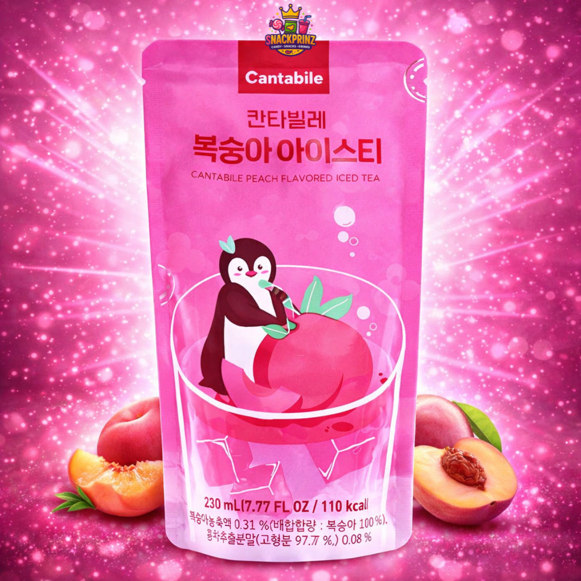 Cantabile Peach Flavored Iced Tea 230ml