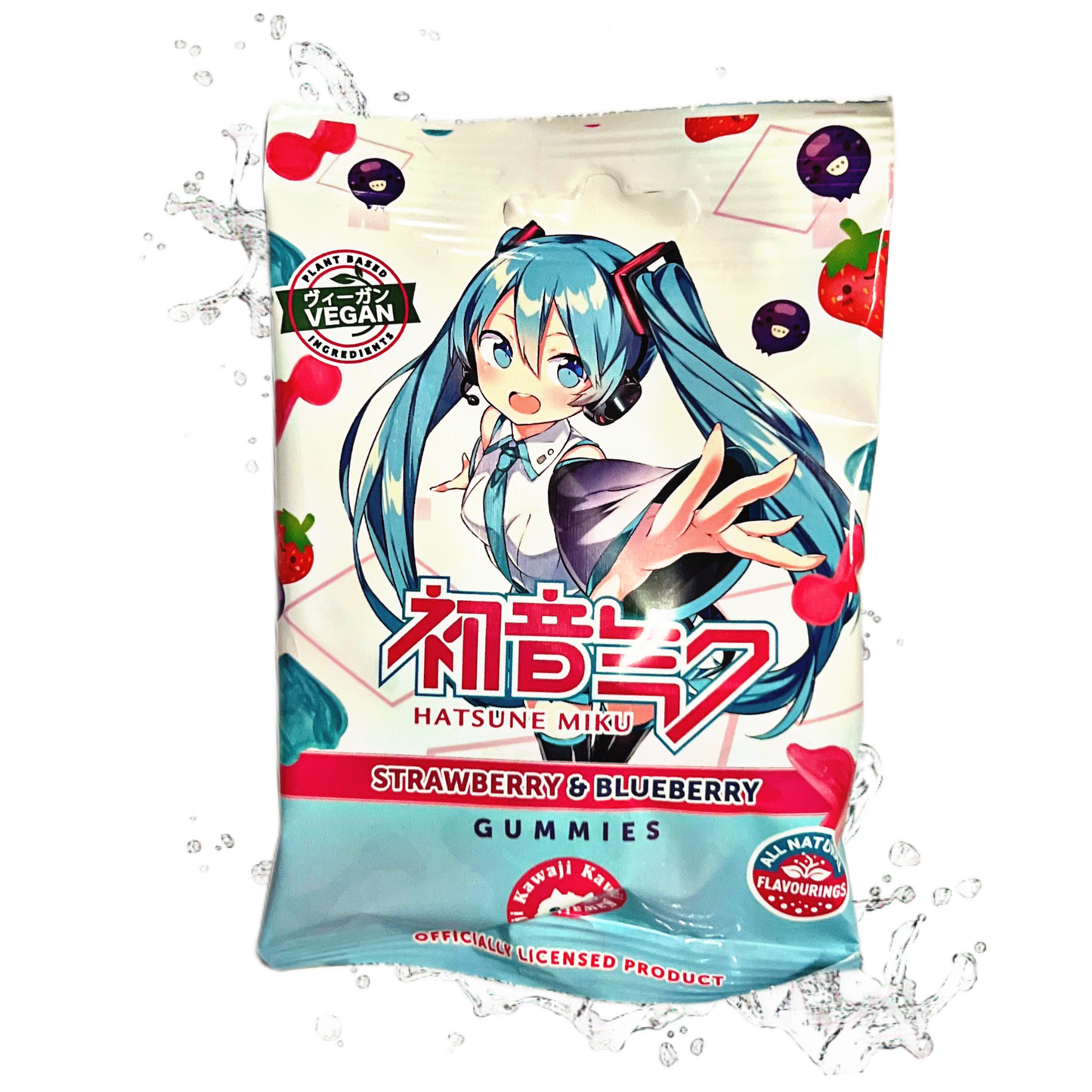 Powerbears Gamer Gummies Hatsune Miku Straw-Blueberry 50g